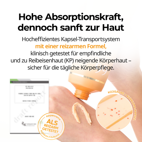 Kojic Acid Turmeric Capsule Body Cream